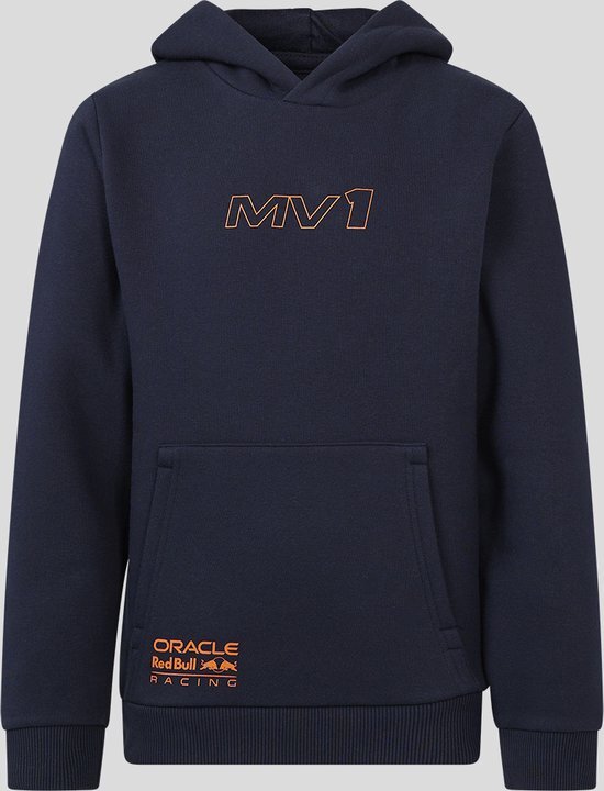 Max Verstappen MV1 Kids Hoody Blauw Oranje L ( 152-158) - Oracle Red Bull Racing