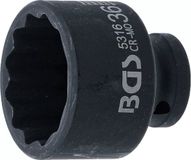 BGS Kracht Dopsleuteldop twaalfkant - 1/2 - 36 mm