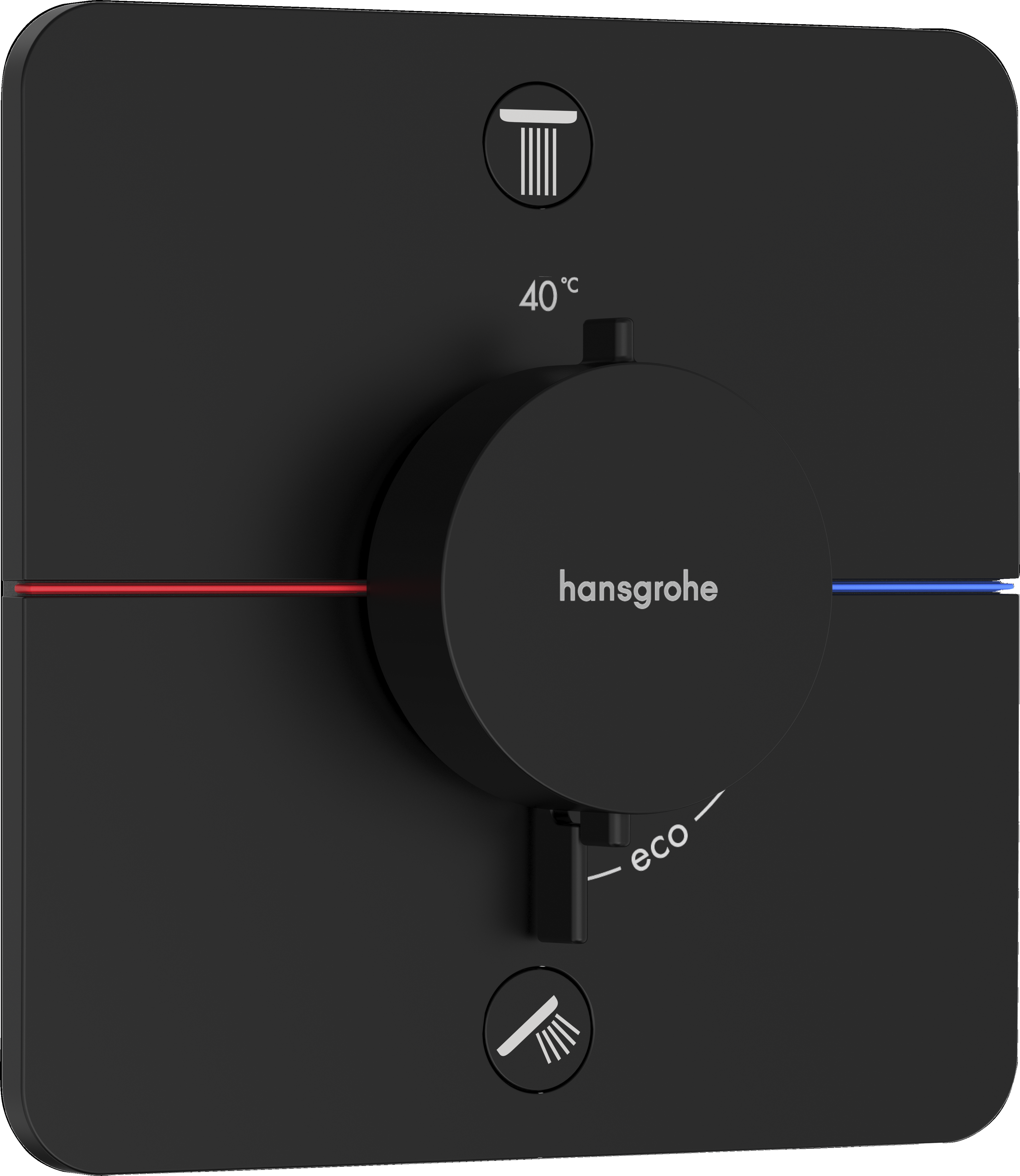 Hansgrohe ShowerSelect Comfort Q inbouw thermostaat - mat zwart