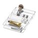 Groot madesmart Groot ondiep dienblad met schuine verdelers transparant