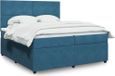 Maison Exclusive - Sommier à lattes de lit et matelas bleu 200x200 cm velours