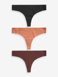 Next Dames String 3-pack Zwart