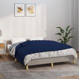 vidaXL Verzwaringsdeken 150x200 cm 7 kg Katoen Blauw