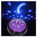 Projecteur d'étoiles - Lune et étoiles - Violet - 13 x 6 x 13 cm - Pour chambre de bébé et chambre d'enfant