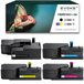 Xerox 4x Toner Pour Xerox Phaser Workcentre 6000 6010 6015 Cmyk Set