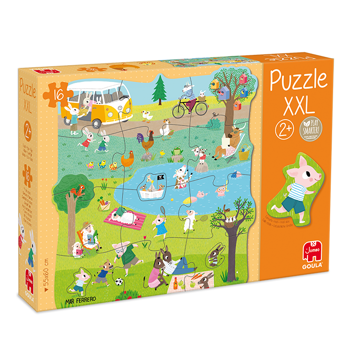 Goula Puzzel XXL Naar buiten - 53427 - Meerkleurig