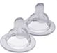 MAM Tétine Anti-Fuite pour Biberon 2 Pièces, Taille 3, Flux Rapide, Silicone SkinSoft, Dès 4 Mois