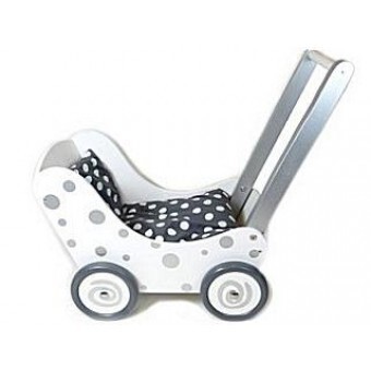 Simply for Kids 36409 Poppenwagen Stippeltje Zilver