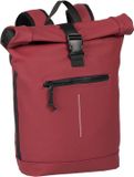 New Rebels Mart Waterafstotende Rolltop Laptop Rugzak - 15,6 inch - Bordeaux Rood