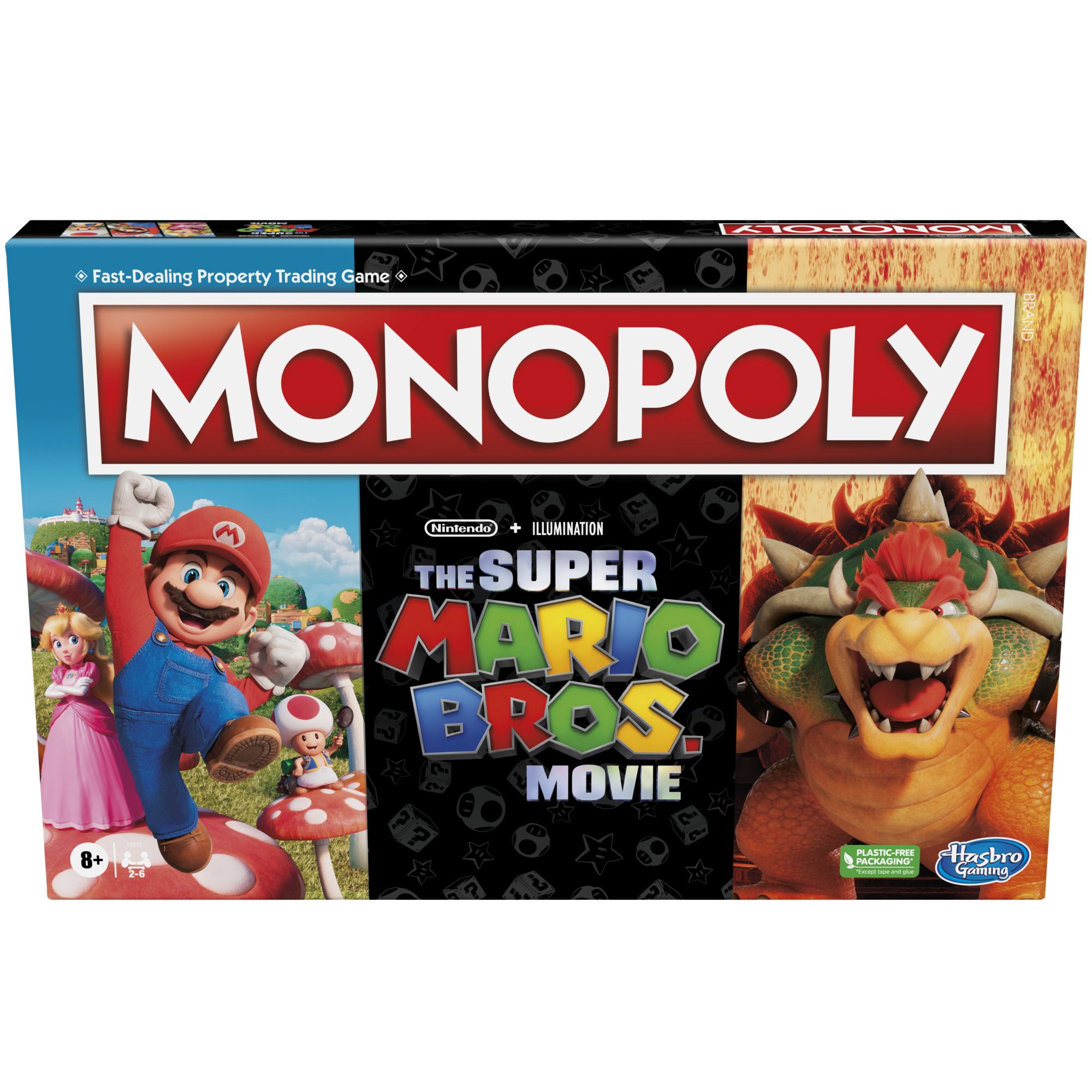 Monopoly Mario Bros Board Game - Family Fun for 2-4 Players
