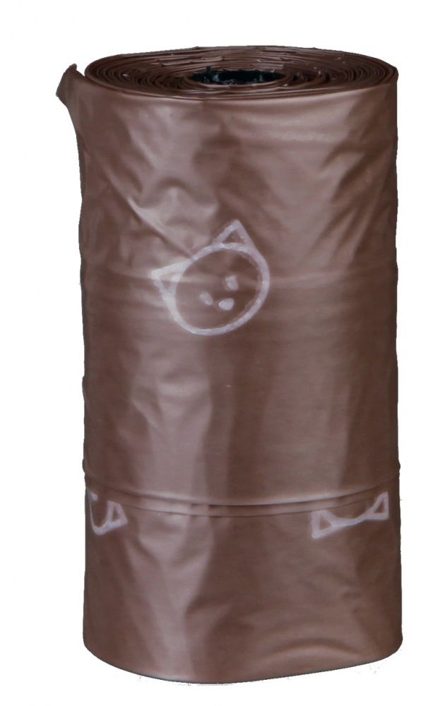 TRIXIE Cat Waste Bags - 30 stuks - bruin