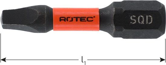 Rotec IMPACT insertbit SQD 3 L=30mm C 6,3 BASIC