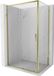 Mexen Exo cabine de douche coulissante 125 x 90 cm, transparent, or