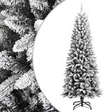 vidaXL Kerstboom, warmwit, pvc, kunststof, staal en PE
