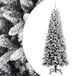 vidaXL Kerstboom, warmwit, pvc, kunststof, staal en PE