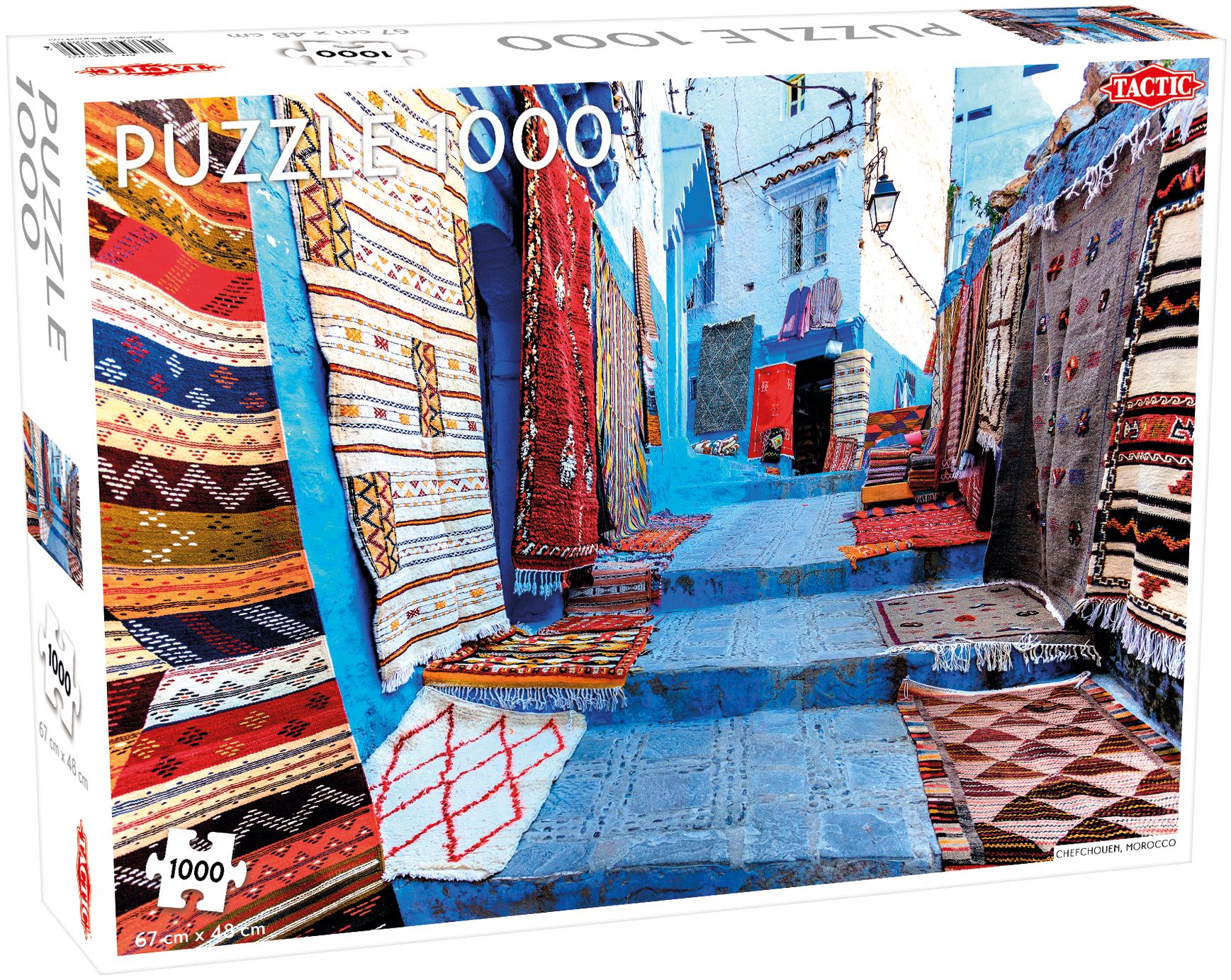 Tactic Around the World: Chefchouen Morocco - 1000 stukjes Puzzel - 9+ jaar