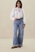 Sissy-Boy Lichtblauwe high waist wide leg jeans met omgeslagen pijpen