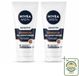 NIVEA MEN Gel pour le visage Peau sensible & barbe naissante - 2 x 50 ml