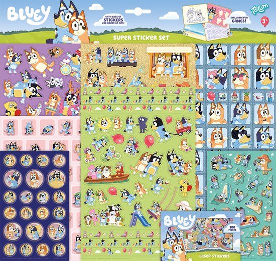 Bluey Stickers Totum XL Super Sticker Set - 300 Stickers