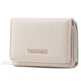 Frentree Portemonnee pour femmes, portemonnee zippée, 8 compartiments pour cartes, compartiment pour billets, portefeuille compact avec compartiment pour documents, élégant et adapté à un usage quotidien, blanc, Casual