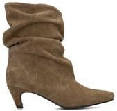 Poelman CLX20257 Khaki Enkellaarzen Dames Suède Bruin 41