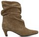 Poelman CLX20257 Khaki Enkellaarzen Dames Suède Bruin 41