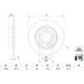Bosch Lot De 2 Disques De Frein 0 986 479 H60 Mercedes-benz 247 423 01 12