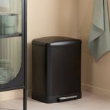 NOUS Living prullenbak - afvalscheiding - (12L + 12L) - mat zwart