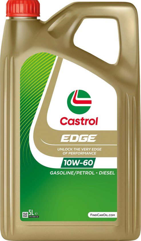 Castrol Edge 10W-60 Supercar 5 Liter - Volsynthetische Motorolie voor Benzine Auto's
