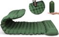 Ibenzoa® Isomat Camping matelas autogonflant outdoor ultraléger matelas de couchage épais gonflable avec oreiller matelas thermo-iso pliable avec pompe à pied pour tente, trekking, plage, voyage, randonnée