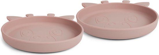 Nuuroo Siliconenbord Akila Giraffe 2 stuks, Houtrose