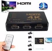 Giftwebshop HDMI 4K Switch Splitter Inclusief Afstandsbediening 1080P 4K 5 Poorts HDMI Switch Splitter