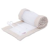 babybay Nestje Mesh Royal, beige glitterpunten goud