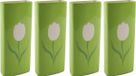 Living Radiatorbak humidificateur/vaporisateur d'eau - 4 pièces - vert - 20 x 8 cm - porcelaine