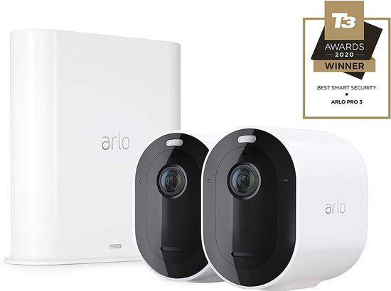 Arlo Pro 3 - Draadloze WiFi-beveiligingscamera voor buiten - 2 stuks