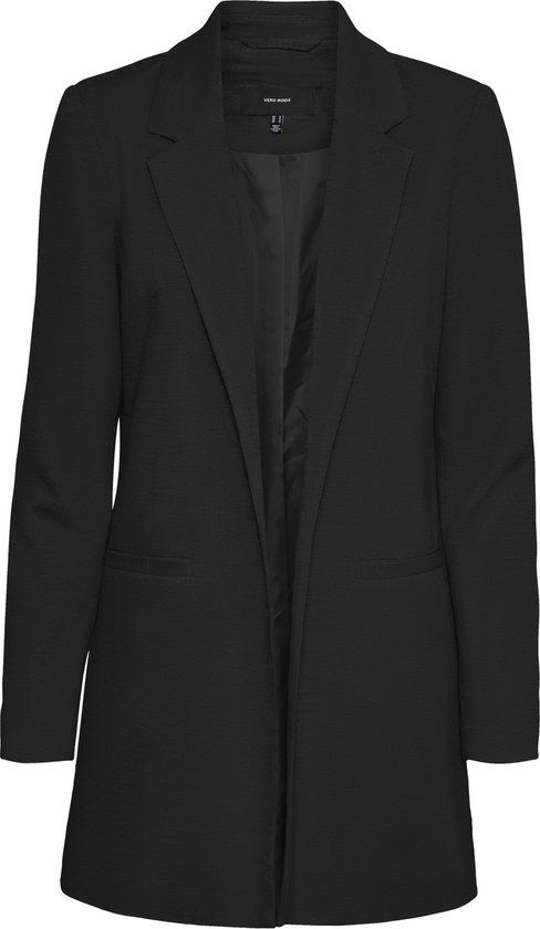 VERO MODA VMVERINA LS LONG BLAZER NOOS Women's Blazer - Size 40 - Black