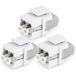 1aTTack.de 3x glasvezel keystone-connectoren OM1 of OM2 (UPC of PC) LC duplex female naar LC duplex female multimode beige