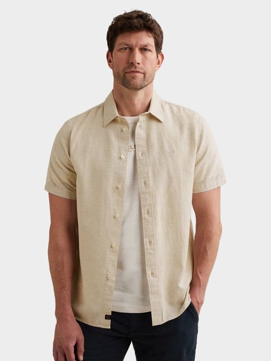 PME Legend Short Sleeve Shirt 2 tone Cotton/L