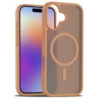 SZSMART IK17 Mat TPU, magnetisch en valbestendig hoesje voor iPhone 17 - Koffie