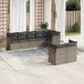 Maison Exclusive - Ensemble de meubles de jardin 8 pièces avec canapé et coussins, gris, en polyrotin