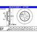 ATE Lot De 2 Disques De Frein 24.0117-0107.1 Daihatsu 43512-97402-000