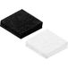 Gedotec Patins feutrés SINGLE angulaires autocollants 5 - 6 mm, 28 x 28 mm - blanc