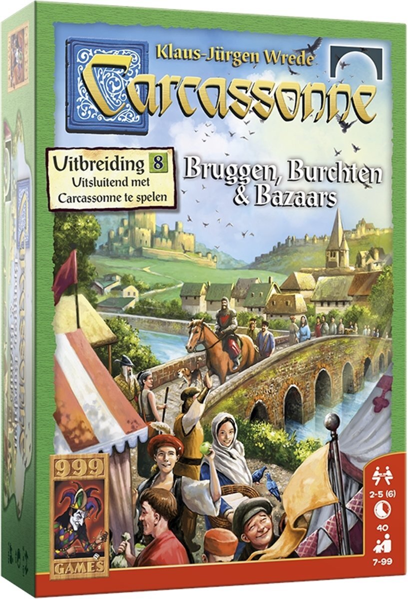 999 Games Carcassonne Bruggen Burchten en Bazaars