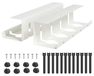 Goulotte 2 pcs Blanc 43 x 12 x 10 cm Acier