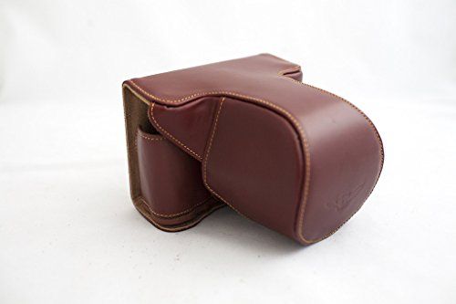 TP Handgemaakte Echt Lederen Full Camera Case Tas Cover voor FUJIFILM X-E2 X-E1 XE2 XE1 Bruin Kleur