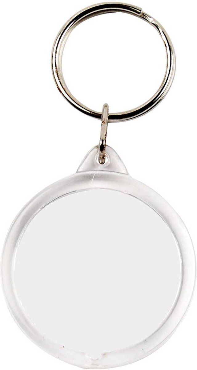 Creotime Sleutelhanger - d: 40 mm - Rond - 25 stuks