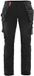 Blåkläder Dames 4-weg stretch werkbroek 7192-1645 - Zwart/Rood - C48