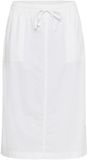 KAFFE CURVE KAFFE Vrouwenrok KAFFE Curve Nana Liah Kniehoogte Polyester Effen Krijt
