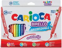 Carioca Viltstift Dubbelpunter Birello Superwashab 24 Stiften