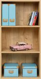 Furni24 Boekenkast met 3 compartimenten, Saffier Eiken